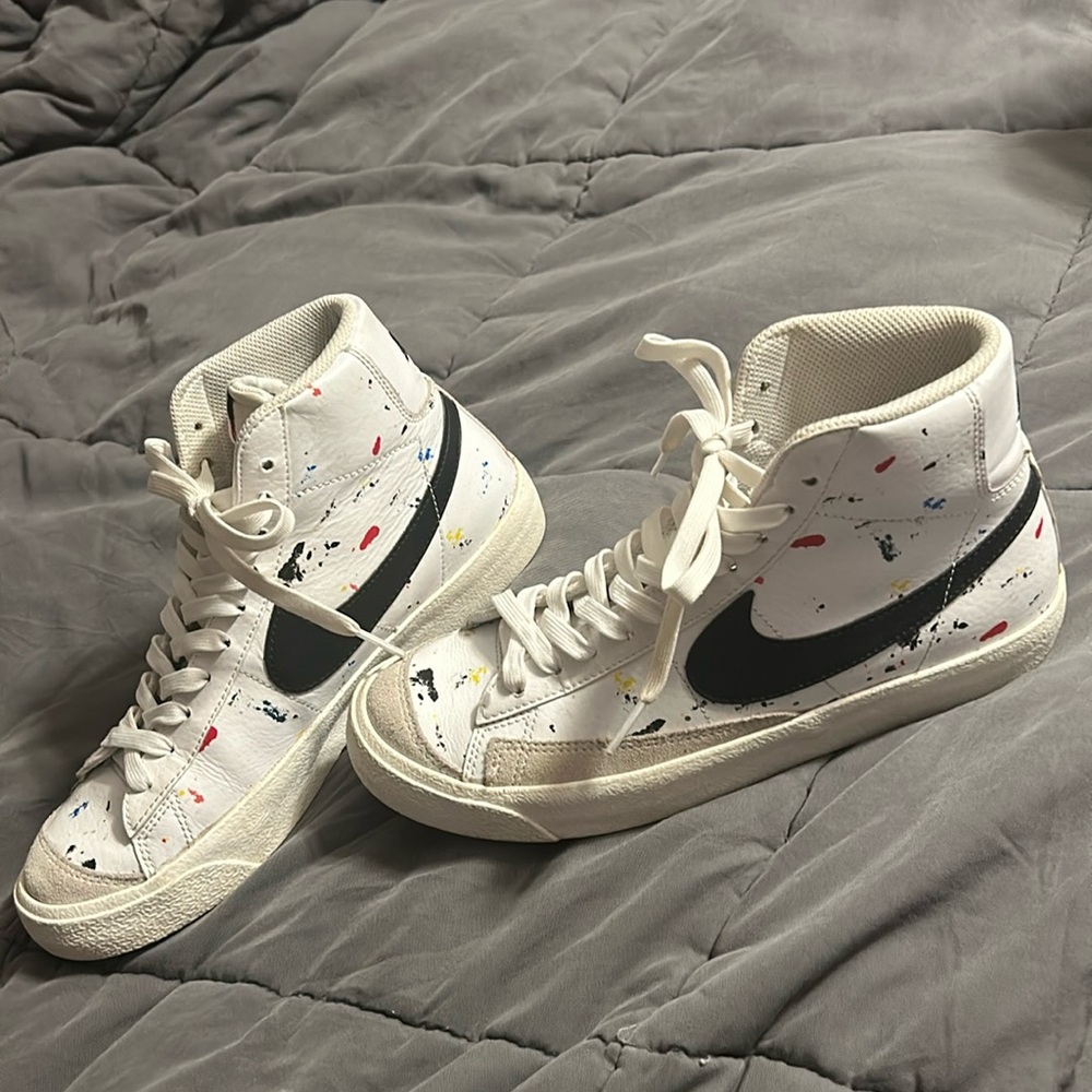 Nike blazer paint splatter